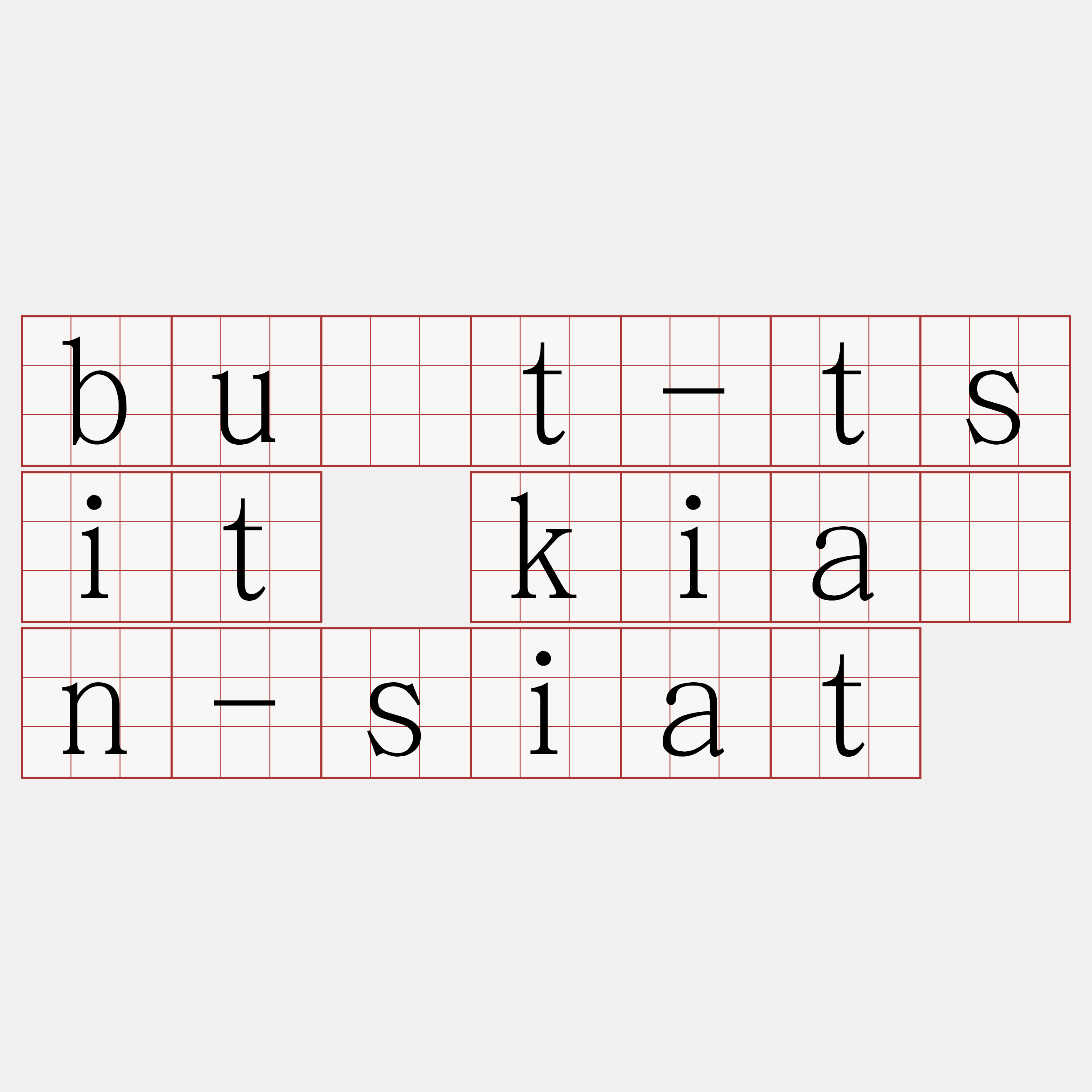 bu̍t-tsit kiàn-siat